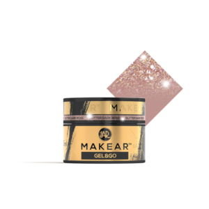 MAKEAR - GEL & GO - Glitter Dark Rose - żel budujący Gel&Go 15ml, GG27