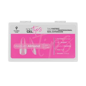 VICTORIA VYNN - SOFT GEL TIPS Medium Almond tipsy akrylowe Średni Migdał