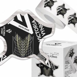 VICTORIA VYNN - Nail Forms Formy / Szablony Do Przedłużania Paznokci Czarne 400 Szt.