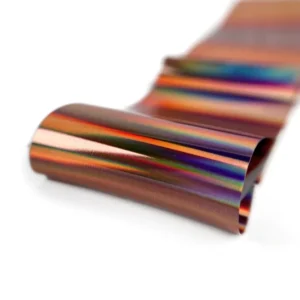 ELARTO - Folia transferowa do zdobienia paznokci Rose Gold Holo 100cm