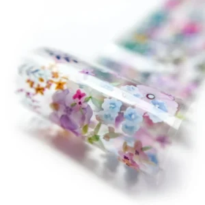 ELARTO - Folia transferowa do zdobienia paznokci Flowers nr 002 50cm