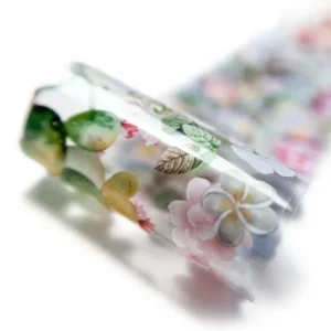 ELARTO - Folia transferowa do zdobienia paznokci Flowers nr 008 50cm