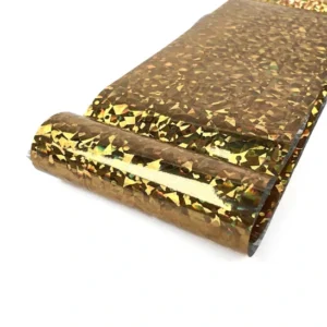 ELARTO - Folia transferowa do zdobienia paznokci Gold Holo Geometric 100cm