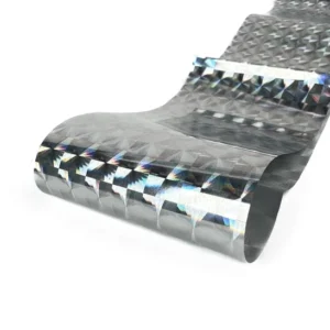 ELARTO - Folia transferowa do zdobienia paznokci Hypnotizing Silver Holo 100cm