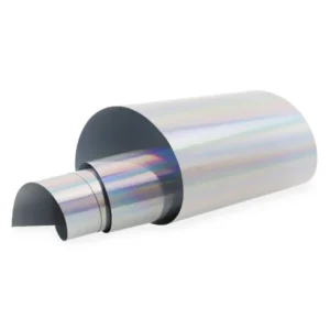 ELARTO - Folia transferowa do zdobienia paznokci Silver Holo 100cm