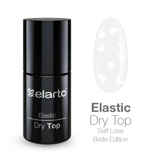 ELARTO - Top hybrydowy z białymi serduszkami Elastic Dry Top Self Love Bride Edition 7ml