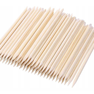 GLAM NAILS - Patyczki do paznokci skórek do manicure dwustronne drewniane 7,5 cm 100 szt