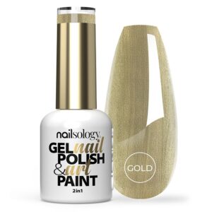 CLAVIER - Lakier hybrydowy 2w1 Nailsology Gel Nail Polish & Art Paint, Golden Glow, 8ml