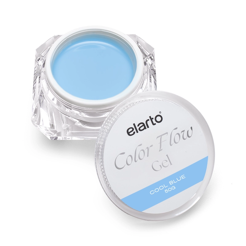ELARTO - Żel budujący błękitny Color Flow Gel Cool Blue 50g