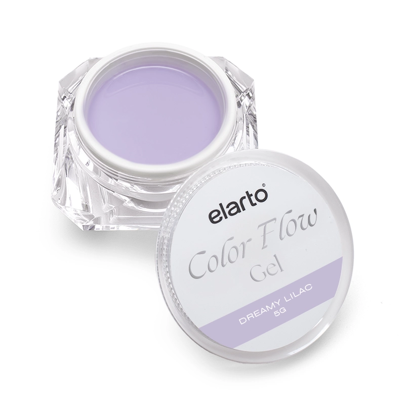 ELARTO - Żel budujący błękitny Color Flow Gel Dreamy Lilac 5g