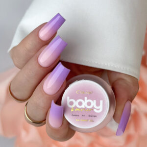 CLAVIER - Ombre Żel 3w1 Baby Boomer Nailsology Clavier, Art, Stamps, P08 „Lavendelle”, 3g.